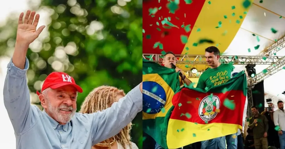 Foto: Ricardo Stuckert / Instagram / Flavio Bolsonaro